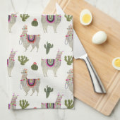 ラマラマコレクション |かわいいラマス キッチンタオル (四つ折り)