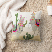 ラマラマコレクション |かわいいラマス クッション (ブランケット)