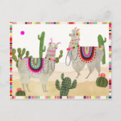 ラマラマコレクション |かわいいラマス ポストカード (正面)