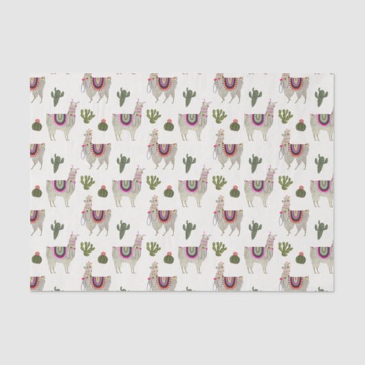 ラマラマコレクション |かわいいラマス 薄葉紙 (正面)