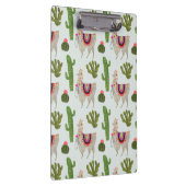 ラマラマコレクション |サボテンとラマ模様 クリップボード (右)