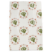 ラマラマコレクション |サボテン円 ミディアムペーパーバッグ (正面)