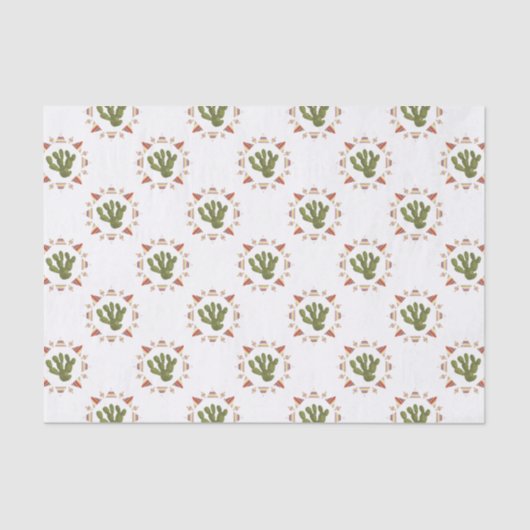 ラマラマコレクション |サボテン円 薄葉紙 (正面)