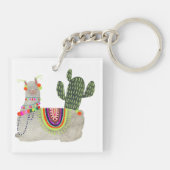 ラマラマコレクション |笑顔のラマ キーホルダー (裏面)