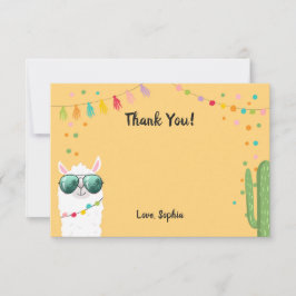 ラマラマサンキューカードフィエスタパーティーアルパカ サンキューカード