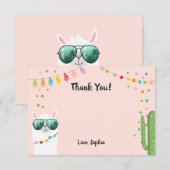 ラマラマサンキューカードフィエスタパーティーアルパカ サンキューカード (正面/裏面)