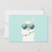 ラマラマサンキューカードフィエスタパーティーアルパカ サンキューカード (裏面)