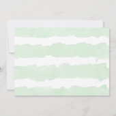 ラマラマベビーママ女の子ベビーシャワー 招待状 (裏面)