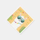 ラマラマ紙ナプキンズフィエスタパーティーアルパカ スタンダードカクテルナプキン (角)