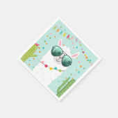 ラマラマ紙ナプキンズフィエスタパーティーアルパカ スタンダードカクテルナプキン (角)