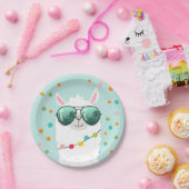 ラマラマ紙プレートメキシコフィエスタアルパカパーティー ペーパープレート (パーティー)