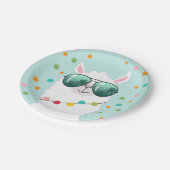 ラマラマ紙プレートメキシコフィエスタアルパカパーティー ペーパープレート (アングル)