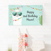 ラマラマ誕生日パーティー背景バナーアルパカ 横断幕 (インサイチュ)