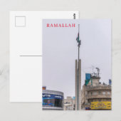 ラマラヤッサーアラファットスクエアビューポストカード ポストカード (正面/裏面)