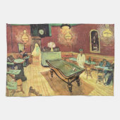 ラマルトゥーン広場の夜のカフェ（Place Lamartineの夜のカフェ）by ヴィンセント・ヴァ キッチンタオル (横)