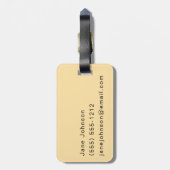 ラマルバレービソンイエローストーン国立公園 ラゲッジタグ (裏面縦)