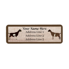 ラマンチャデイリーヤギ差出人住所ラベル ラベル