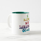 ラマンチャヤギが大好き ツートーンマグカップ (正面左)