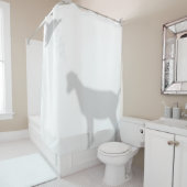 ラマンチャヤギ影シルエットシャドウバディ シャワーカーテン (インサイチュ)