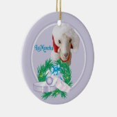 ラマンチャヤゴインサンタハットリースホリデーカデーン セラミックオーナメント (右)
