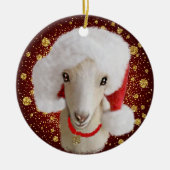 ラマンチャヤートサンタハットクリスマスオーナメント セラミックオーナメント (正面)