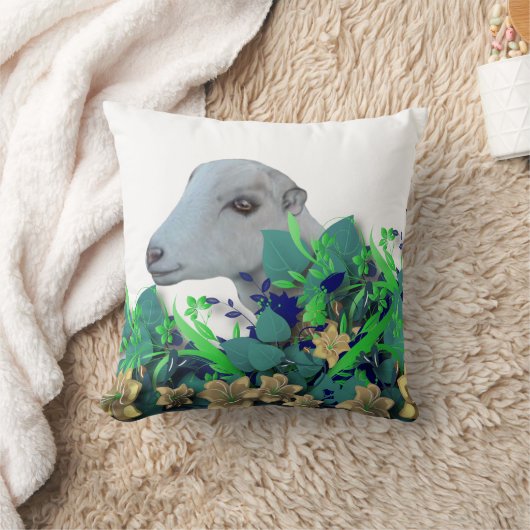 ラマンチャ乳製品ヤギ群の名前ヤギ枕 クッション (ブランケット)