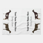 ラマンパーソナライズされたチャヤギ キッチンタオル (横)