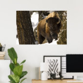 ラマーバレーのビソンイエローストーン国立公園 ポスター (ホームオフィス)