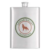 ラマーバレーイエローストーンウルフ フラスク (正面)