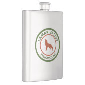 ラマーバレーイエローストーンウルフ フラスク (右)