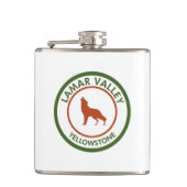 ラマーバレーイエローストーンウルフ フラスク (正面)