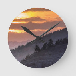 ラマーバレーサンセット ラウンド壁時計