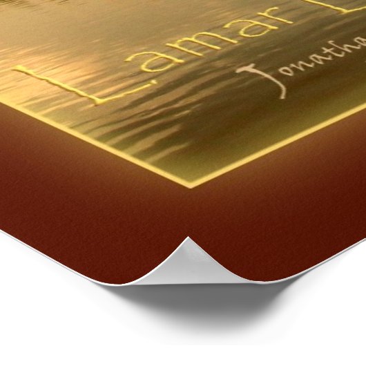 ラマー橋 – 標識 ポスター (角)