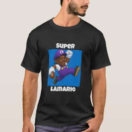 ラマー・ジャクソンとマリオの面白いTシャツ Tシャツ