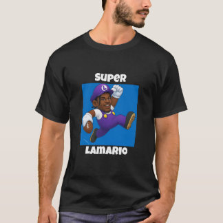 ラマー・ジャクソンとマリオの面白いTシャツ Tシャツ