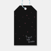 ラマ予測できなハッピーバレンタインデー |地雷のパターン ギフトタグ (裏面)