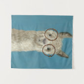 ラマ仕様 – ラウンドメガネ タペストリー (正面(横))