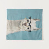 ラマ仕様 – 正方形 タペストリー (正面(横))