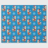 ラマ作りクリスマスラッピング紙 ラッピングペーパー (フラット)