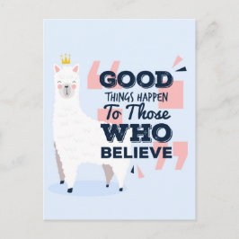 ラマ信じ ポストカード