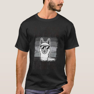 ラマ全体がラ学マ先生アニメーション Tシャツ