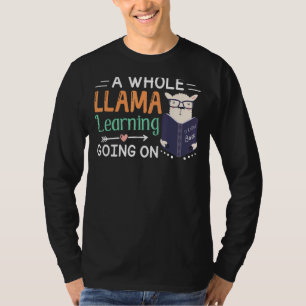 ラマ全体が学先生中 Tシャツ