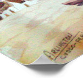 ラマ写真クスコペルー ポスター (角)