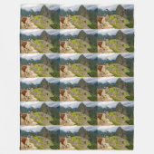 ラマ動物カスタムの運命の運命 フリースブランケット (正面)