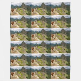 ラマ動物カスタムの運命の運命 フリースブランケット