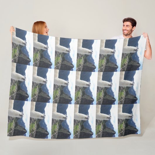 ラマ動物カスタムの運命の運命 フリースブランケット (インサイチュ)