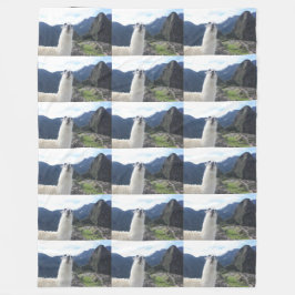 ラマ動物カスタムの運命の運命 フリースブランケット