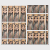 ラマ包装紙 ラッピングペーパー (フラット)