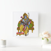 ラマ卿 スクエア壁時計 (ホーム)