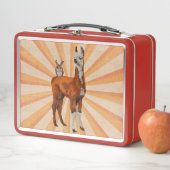 ラマ及び枝角のフクロウ メタルランチボックス (インサイチュ)